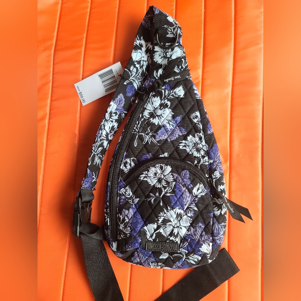 Vera Bradley essential compact Sling frosted floral nwt